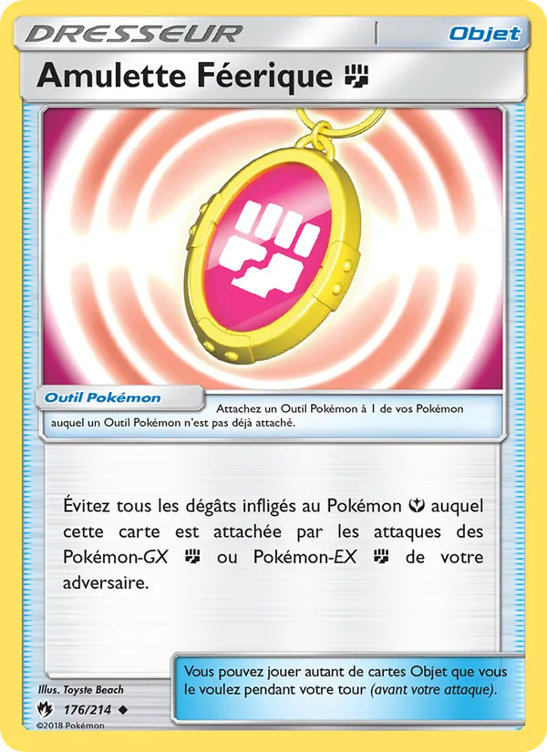 Amulette Féerique Fighting 176/214 — SL8 – Tonnerre Perdu — Carte Pokémon française