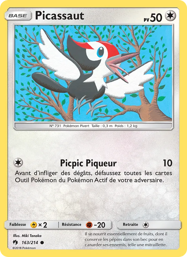 Picassaut 163/214 — SL8 – Tonnerre Perdu — Carte Pokémon française