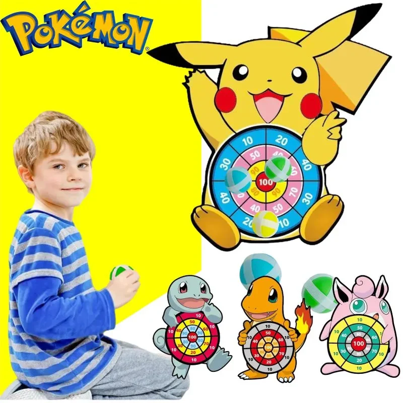Jeu de fléchettes pour enfants Pokémon - Pikachu, Carapuce, Salamèche et Jigglypuff