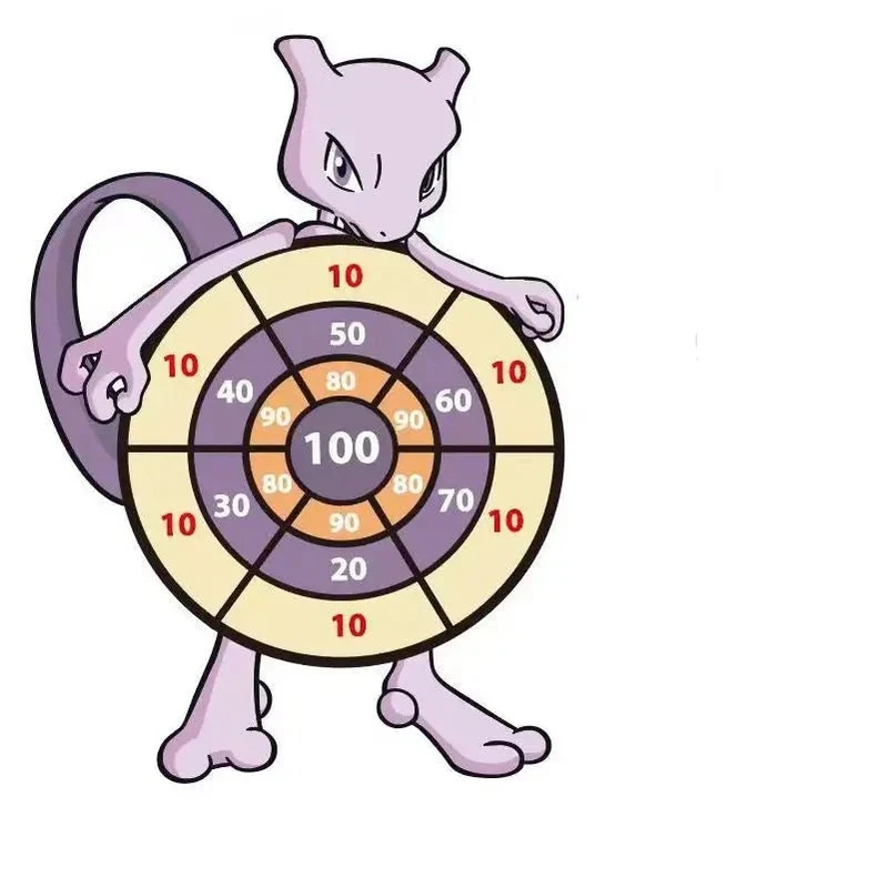 Jeu de fléchettes pour enfants Pokémon - Pikachu, Carapuce, Salamèche et Jigglypuff