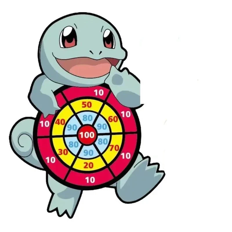 Jeu de fléchettes pour enfants Pokémon - Pikachu, Carapuce, Salamèche et Jigglypuff