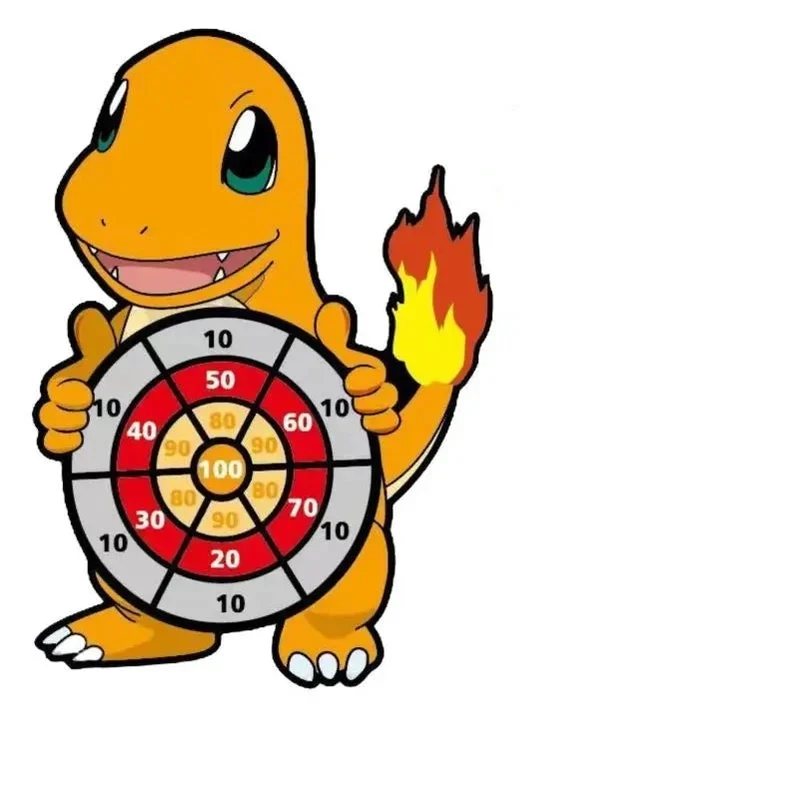 Jeu de fléchettes pour enfants Pokémon - Pikachu, Carapuce, Salamèche et Jigglypuff