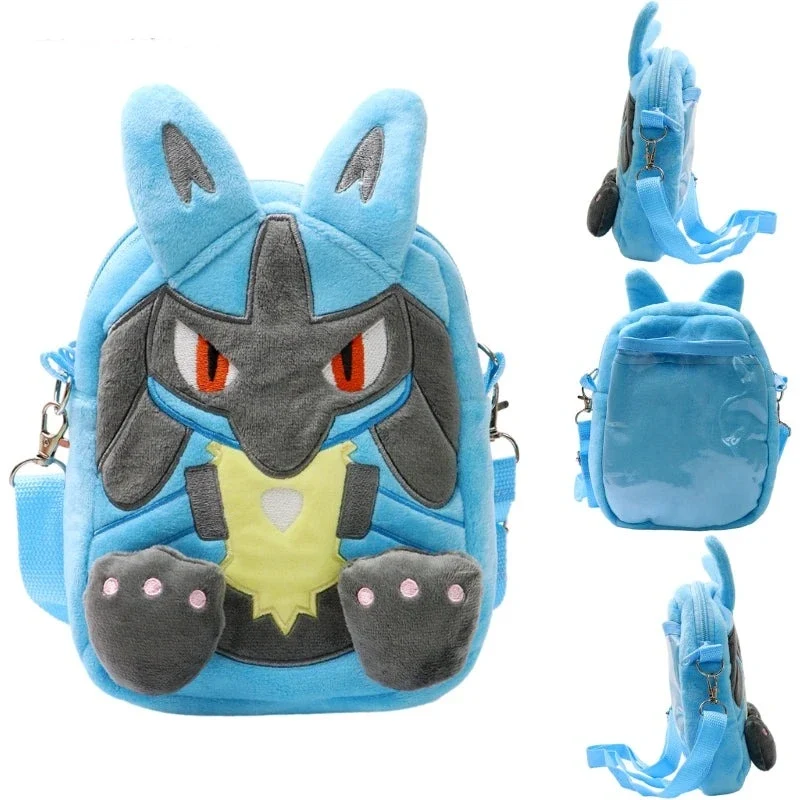 Sacs à bandoulière Mimigma, Lucario ou Bauz Plush (environ 20 cm)