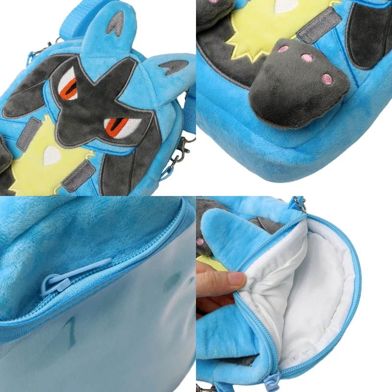 Sacs à bandoulière Mimigma, Lucario ou Bauz Plush (environ 20 cm)