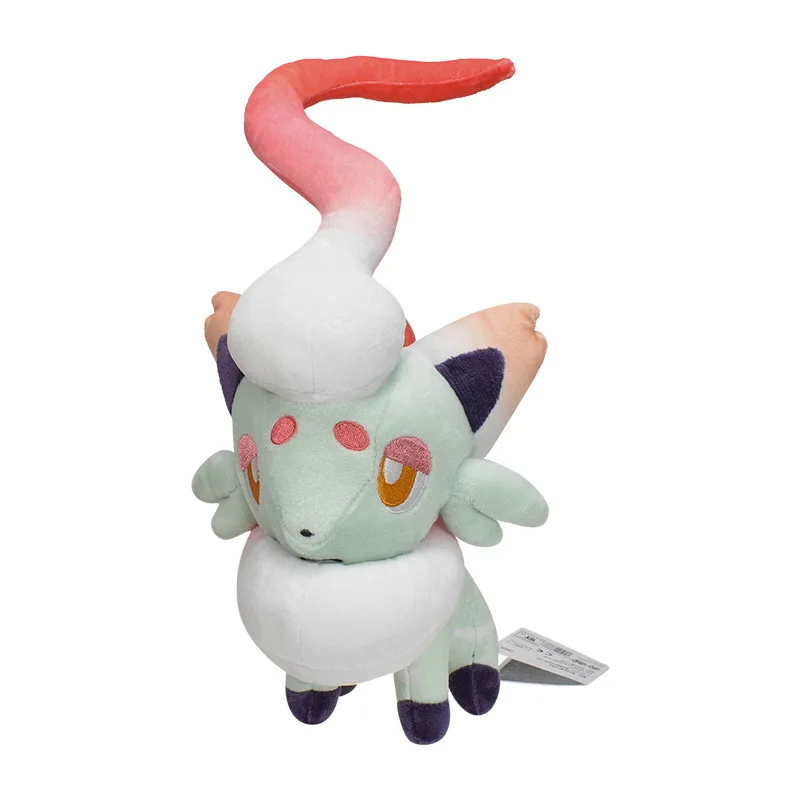 Peluche Pokémon Hisui-Zorua brillante irisée (env. 28 cm)
