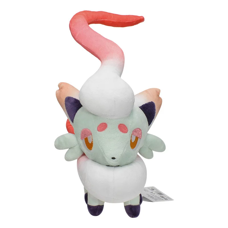 Peluche Pokémon Hisui-Zorua brillante irisée (env. 28 cm)