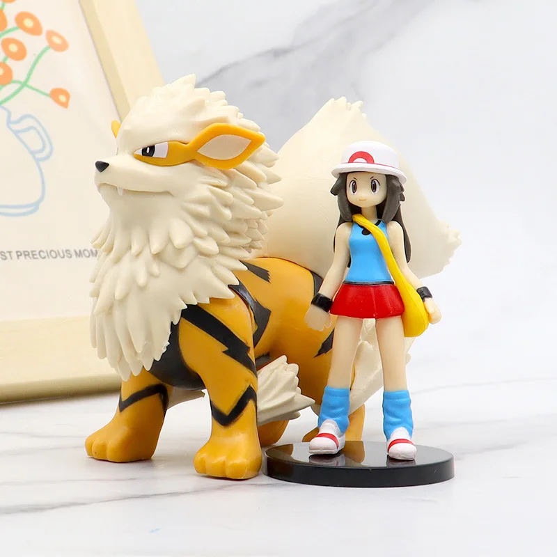 8 figurines Pokémon dans un ensemble - Ash, Gengar, Pikachu, Arkani et autres