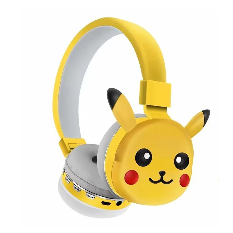 Oreillette Bluetooth Pikachu 3D en jaune ou rouge pour enfant