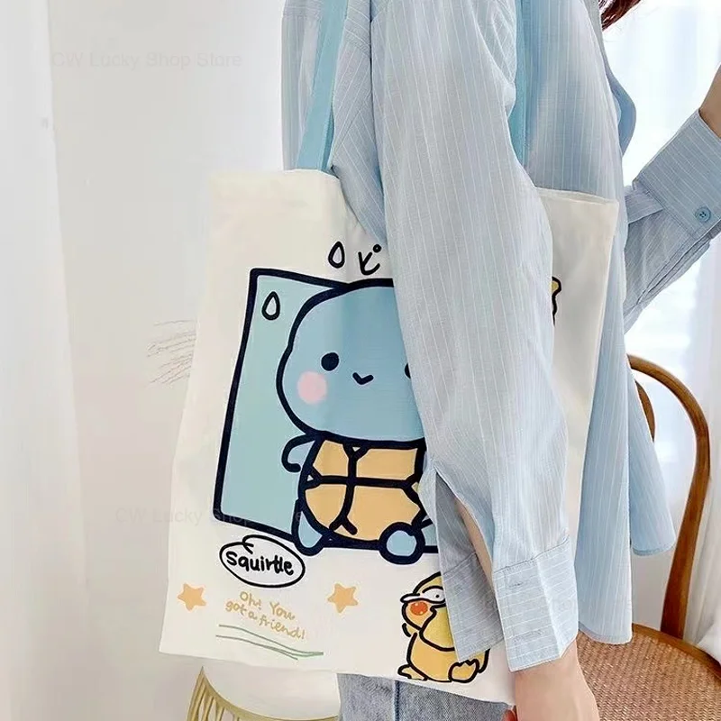 Sac de transport pratique en tissu avec motif Pokémon