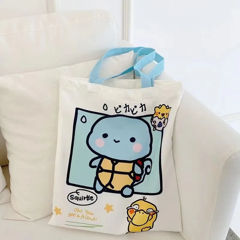 Sac de transport pratique en tissu avec motif Pokémon