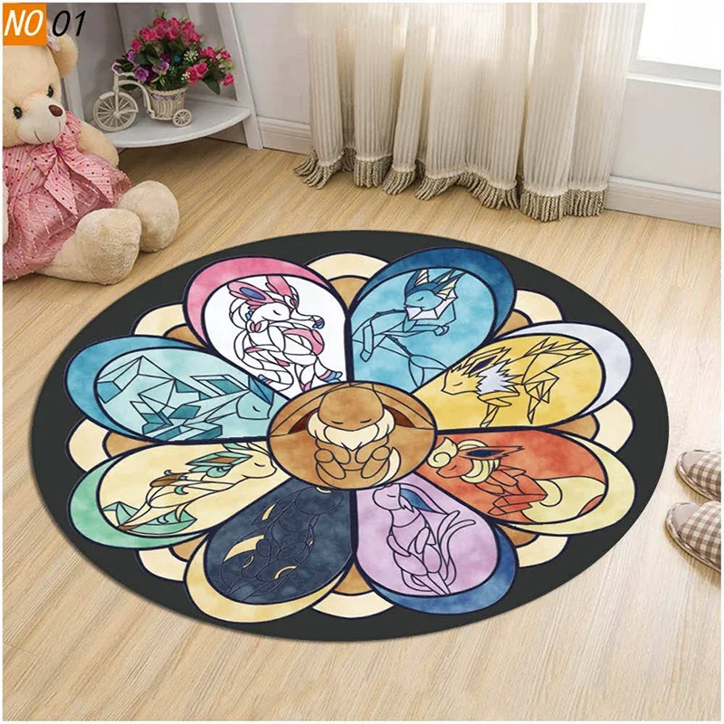 Tapis ronds Évoli, Cendre, Masterball, Metwu et autres Pokémon (40/60cm)