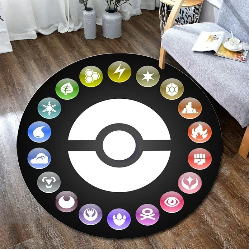 Tapis ronds Évoli, Cendre, Masterball, Metwu et autres Pokémon (40/60cm)