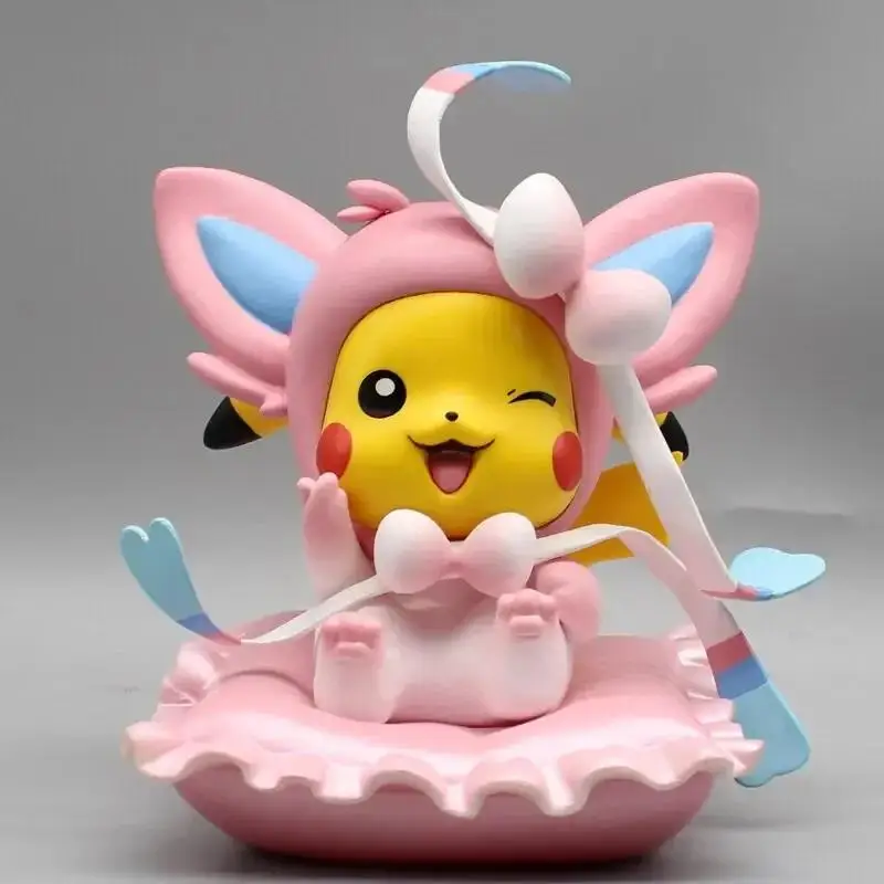 Figurines de cosplay Pikachu – Gengar, Charizard, Bulbasaur, Enton et bien plus encore. (environ 10-12 cm)