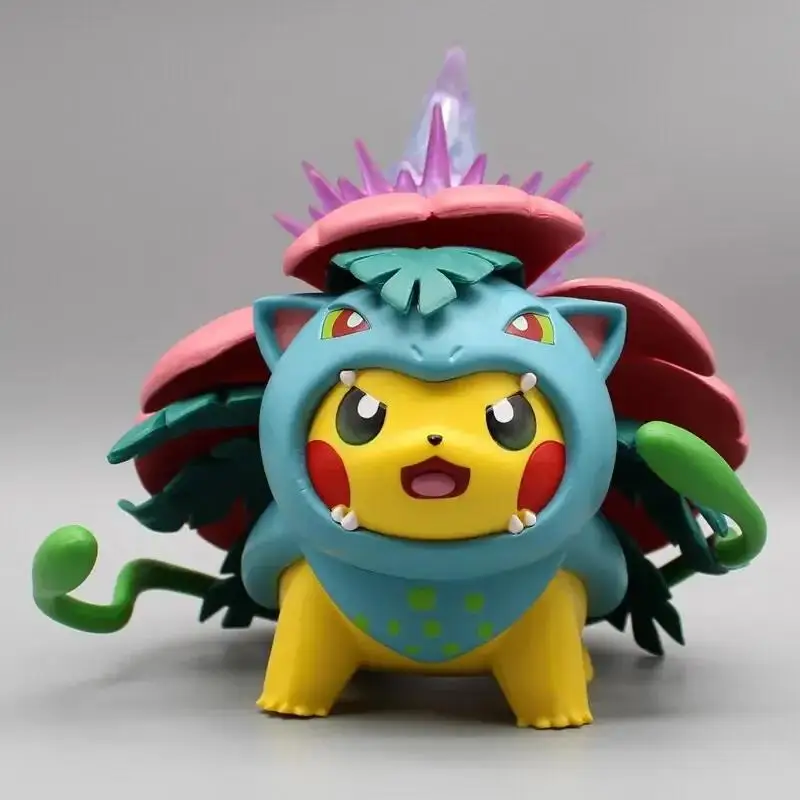 Figurines de cosplay Pikachu – Gengar, Charizard, Bulbasaur, Enton et bien plus encore. (environ 10-12 cm)