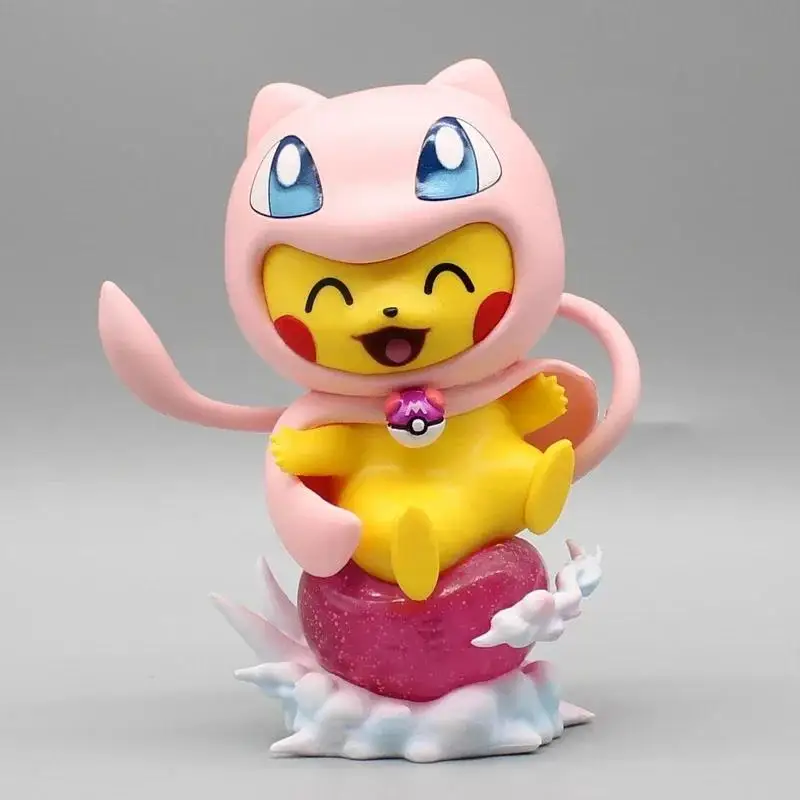 Figurines de cosplay Pikachu – Gengar, Charizard, Bulbasaur, Enton et bien plus encore. (environ 10-12 cm)