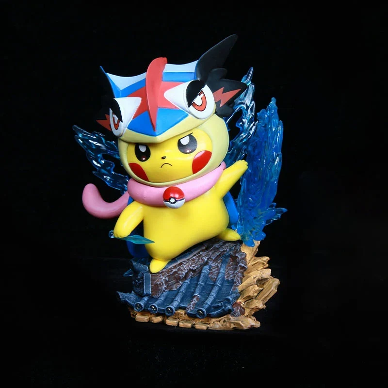 Figurines de cosplay Pikachu – Gengar, Charizard, Bulbasaur, Enton et bien plus encore. (environ 10-12 cm)