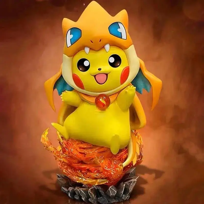 Figurines de cosplay Pikachu – Gengar, Charizard, Bulbasaur, Enton et bien plus encore. (environ 10-12 cm)