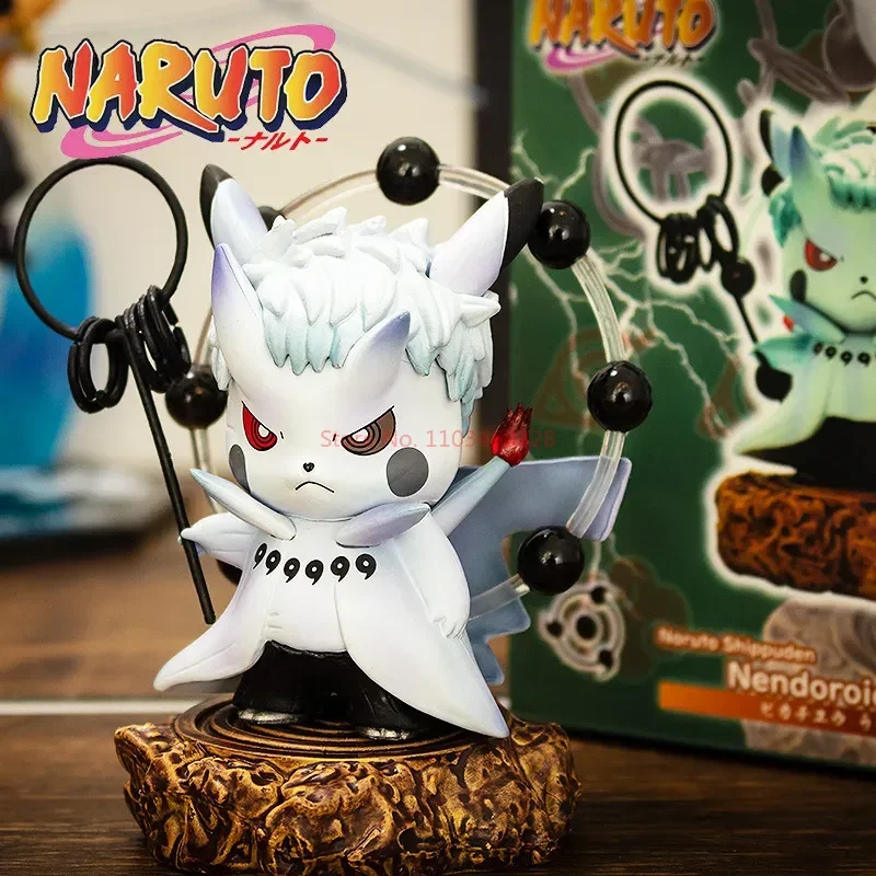 Figurines d'anime Pikachu - Naruto Ninja Obito Madara Kakashi Sasuke et autres - de nombreux motifs