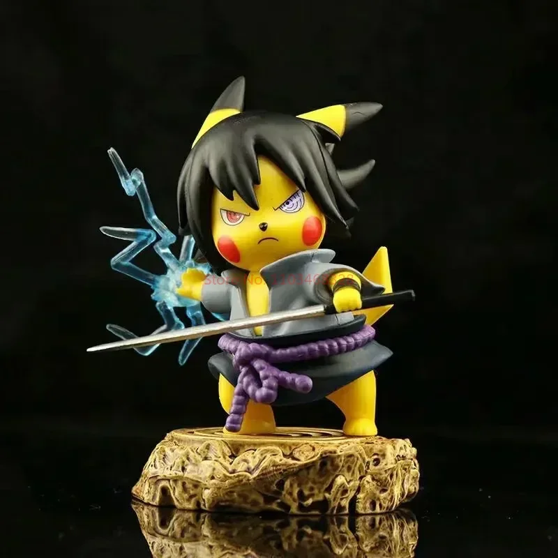 Figurines d'anime Pikachu - Naruto Ninja Obito Madara Kakashi Sasuke et autres - de nombreux motifs