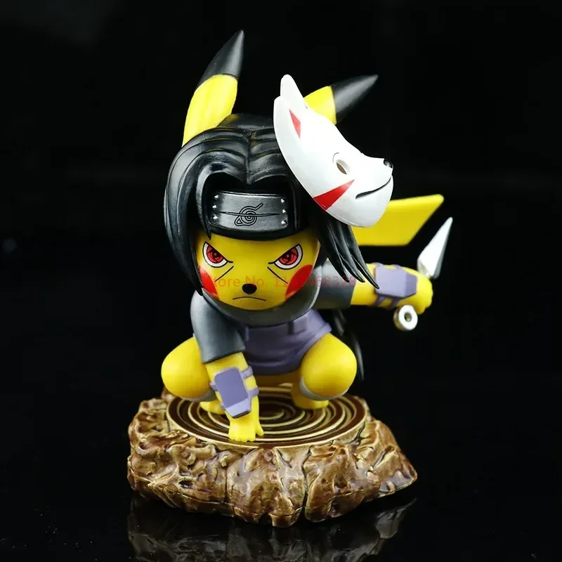 Figurines d'anime Pikachu - Naruto Ninja Obito Madara Kakashi Sasuke et autres - de nombreux motifs
