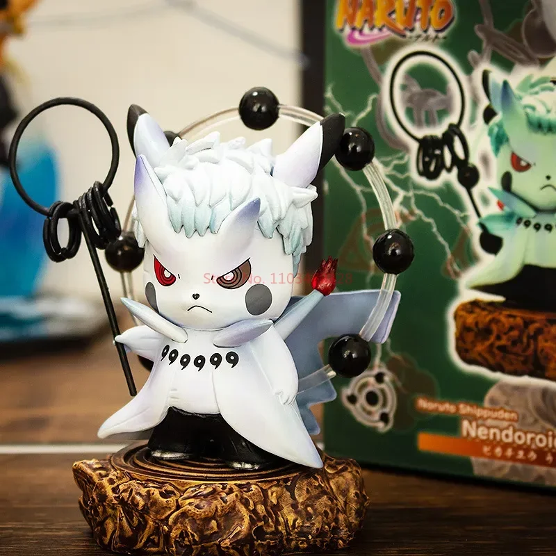 Figurines d'anime Pikachu - Naruto Ninja Obito Madara Kakashi Sasuke et autres - de nombreux motifs