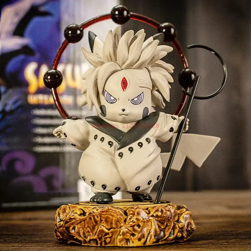Figurines d'anime Pikachu - Naruto Ninja Obito Madara Kakashi Sasuke et autres - de nombreux motifs