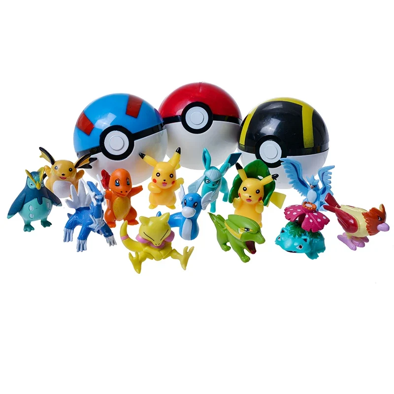 Coffret cadeau Pokémon 36 figurines et 3 Pokeballs