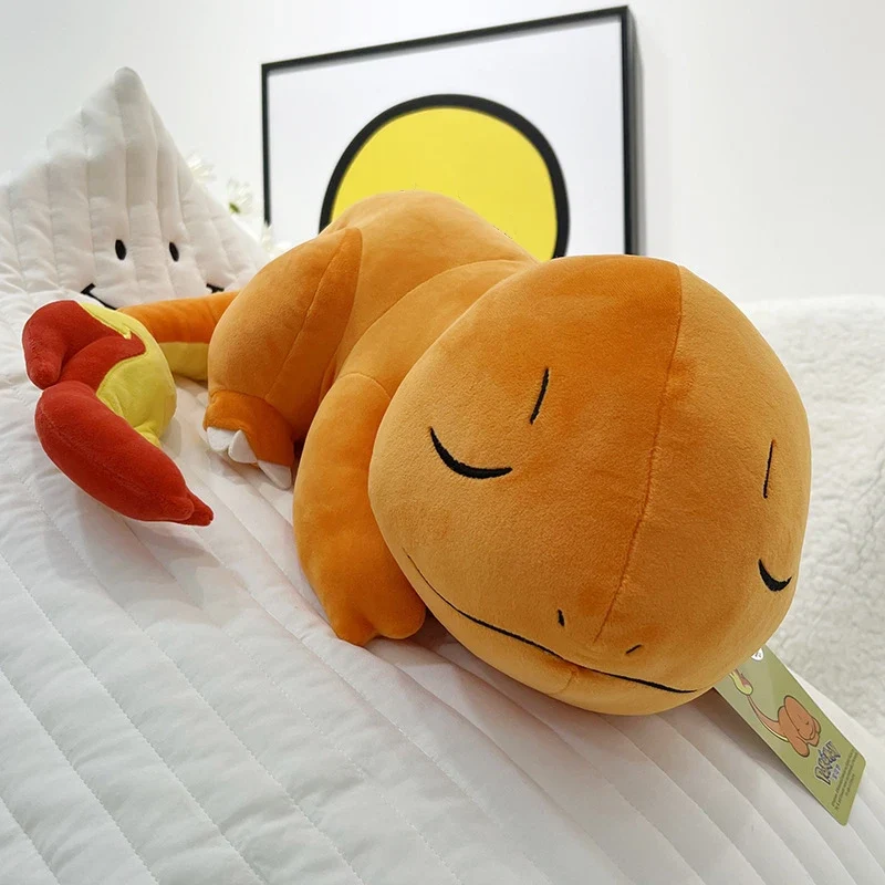 Adorable peluche Pokémon Salamèche endormie (env. 33 cm)