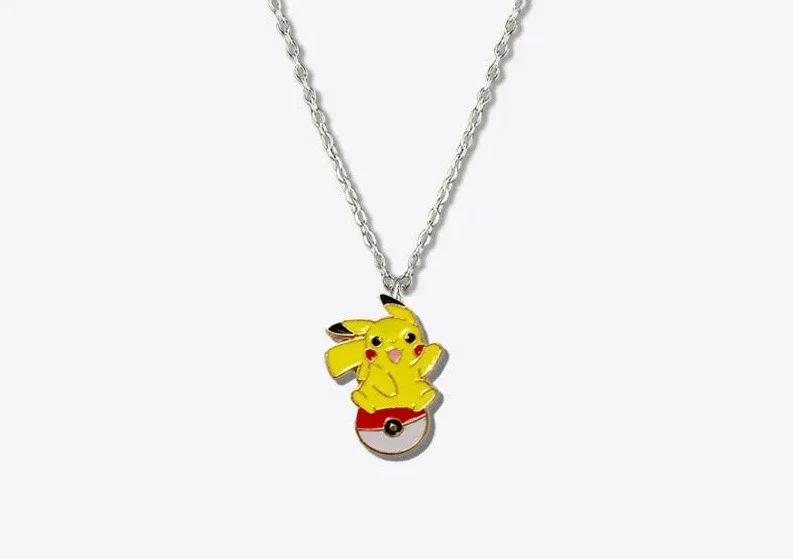 Collier mignon Pikachu, Évoli, Salamèche, Carapuce, Togepi, Jigglypuff ou Bulbasaur