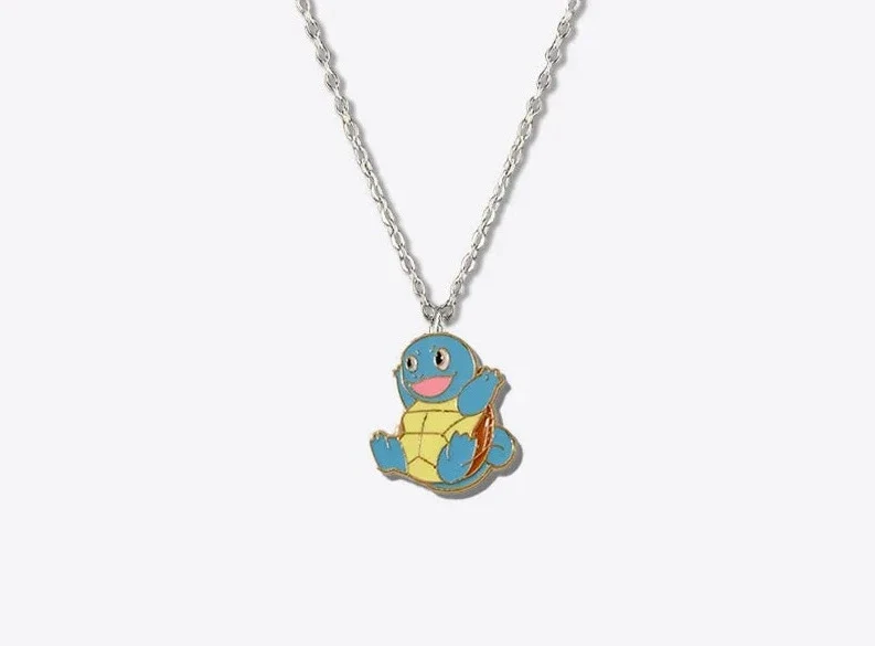 Collier mignon Pikachu, Évoli, Salamèche, Carapuce, Togepi, Jigglypuff ou Bulbasaur