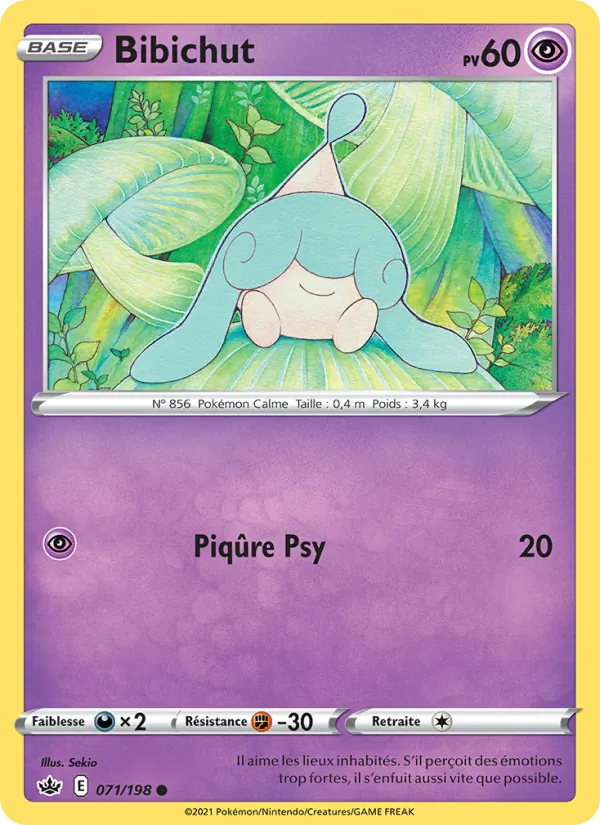 Bibichut 71/198 — EB06 – Règne de Glace — Carte Pokémon française