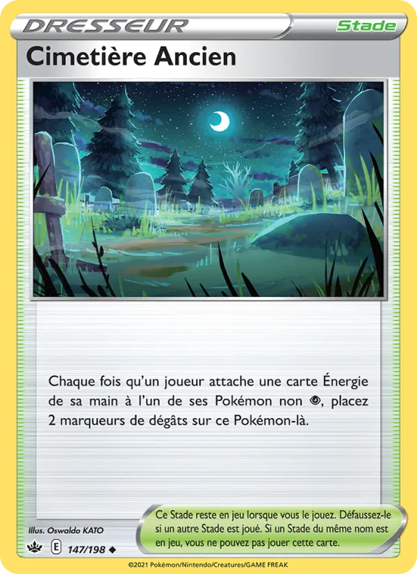 Cimetière Ancien 147/198 — EB06 – Règne de Glace — Carte Pokémon française