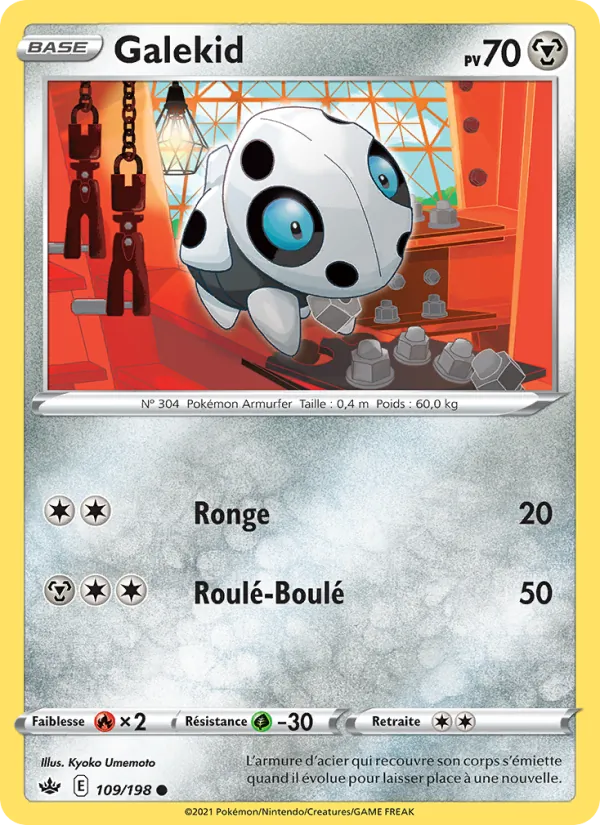 Galekid 109/198 — EB06 – Règne de Glace — Carte Pokémon française