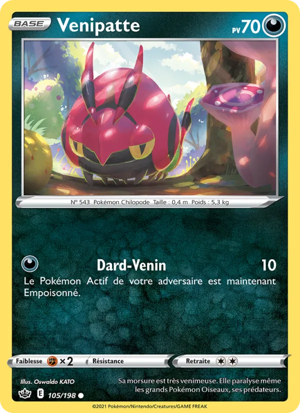 Venipatte 105/198 — EB06 – Règne de Glace — Carte Pokémon française