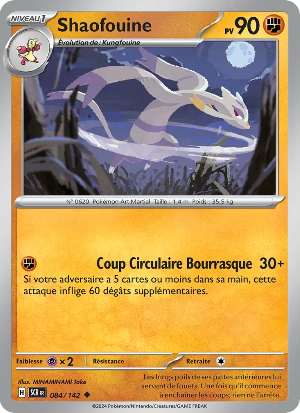 Shaofouine 84/142 — EV07 — Couronne Stellaire — Carte Pokémon française