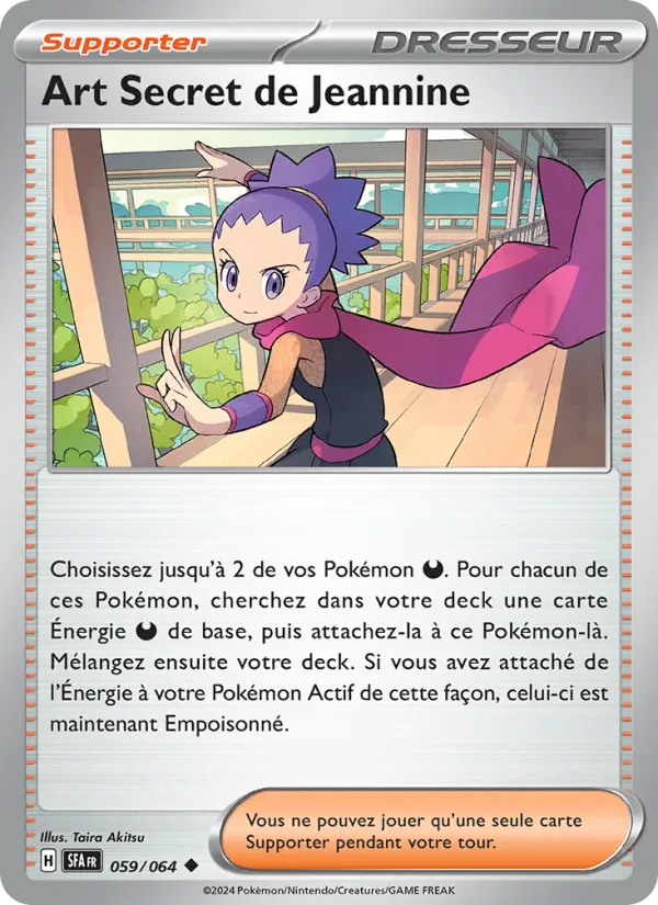 Art Secret de Jeannine 59/64 — EV06.5 – Fable Nébuleuse — Carte Pokémon française