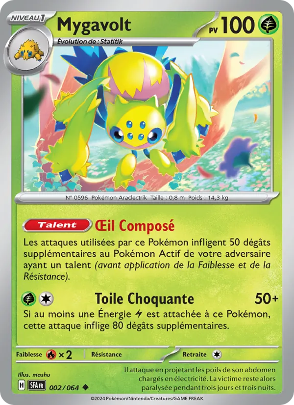 Mygavolt 2/64 — EV06.5 – Fable Nébuleuse — Carte Pokémon française
