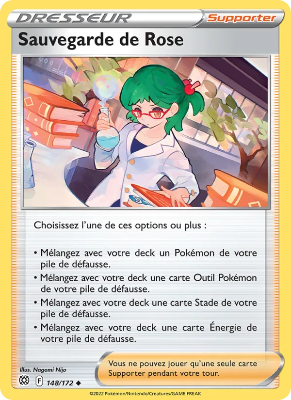 Sauvegarde de Rose 148/172 — EB09 - Stars Etincelantes — Carte Pokémon française