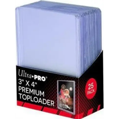 Ultra Pro - Toploader Transparent Super Clear Premium 3"x4" Par 25