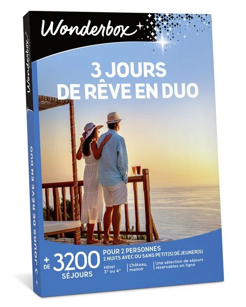 Coffret cadeau Wonderbox 3 jours de rêve en duo Edition 2025