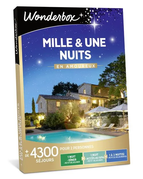 Coffret cadeau Wonderbox Mille et une nuits en amoureux Edition 2025