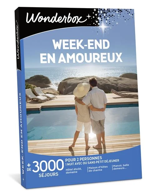 Coffret cadeau Wonderbox Week-end en amoureux Edition 2025