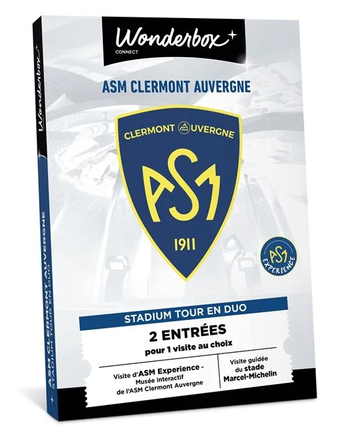 Coffret cadeau Wonderbox ASM Clermont Stadium Tour pour 2 personnes
