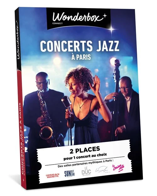 Coffret cadeau Wonderbox Concerts Jazz à Paris pour 2 personnes