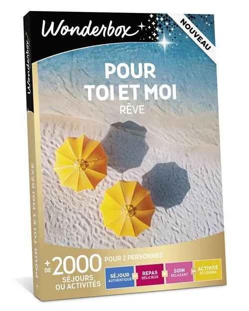 Coffret cadeau Wonderbox Pour toi et moi Rêve