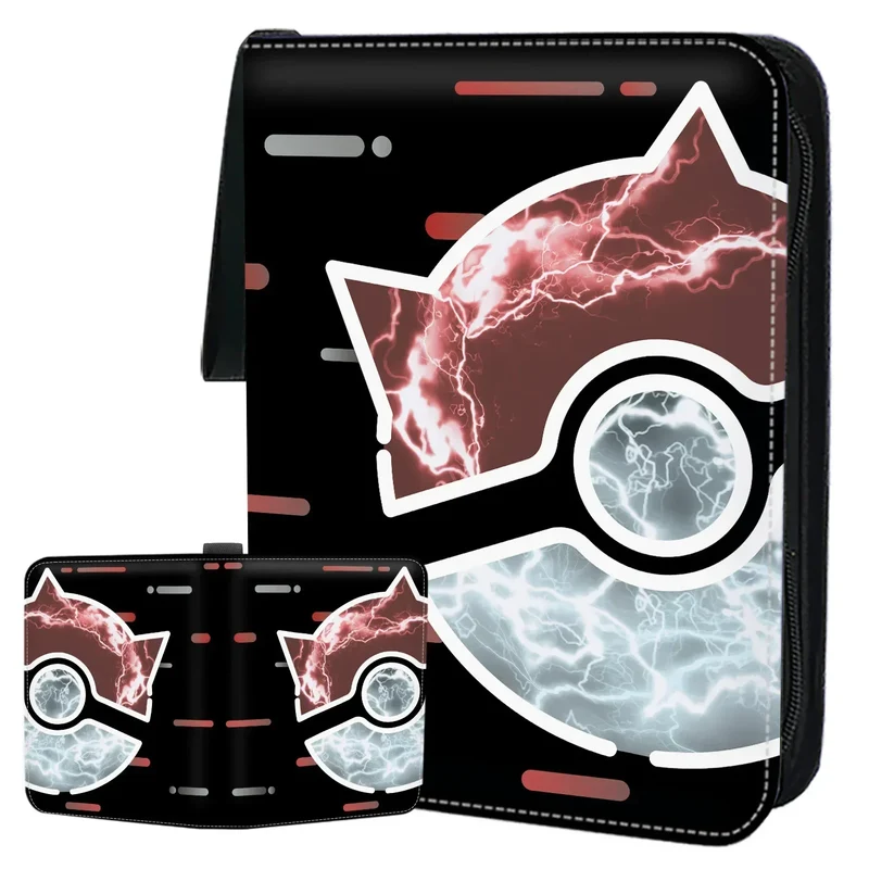 Album robuste avec de nombreux motifs pour 400 cartes Pokémon.