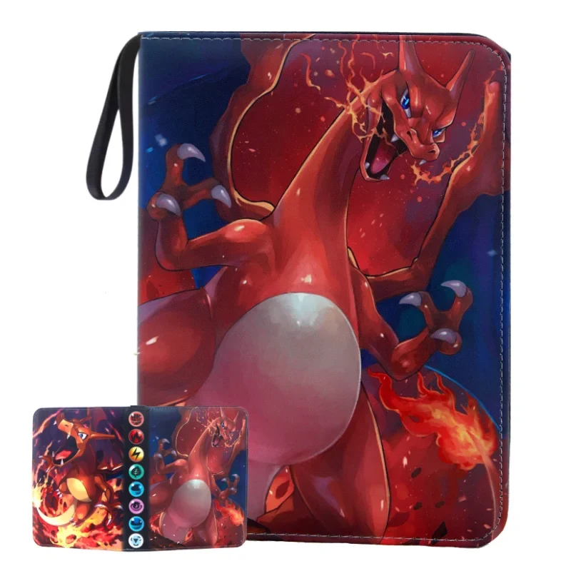 Album robuste avec de nombreux motifs pour 400 cartes Pokémon.