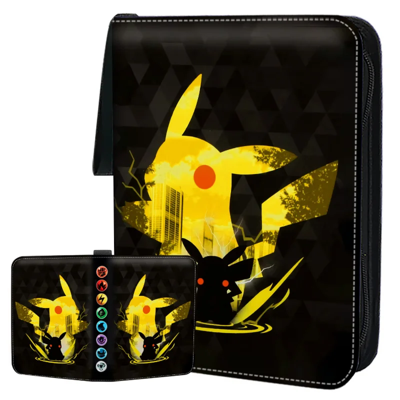 Album robuste avec de nombreux motifs pour 400 cartes Pokémon.