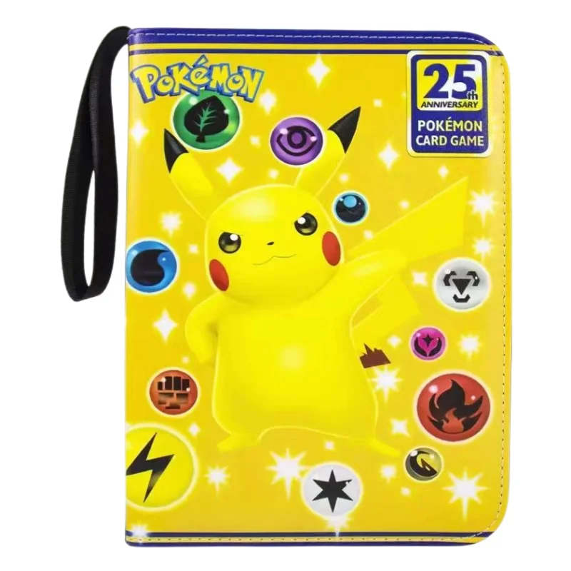 Album robuste avec de nombreux motifs pour 400 cartes Pokémon.