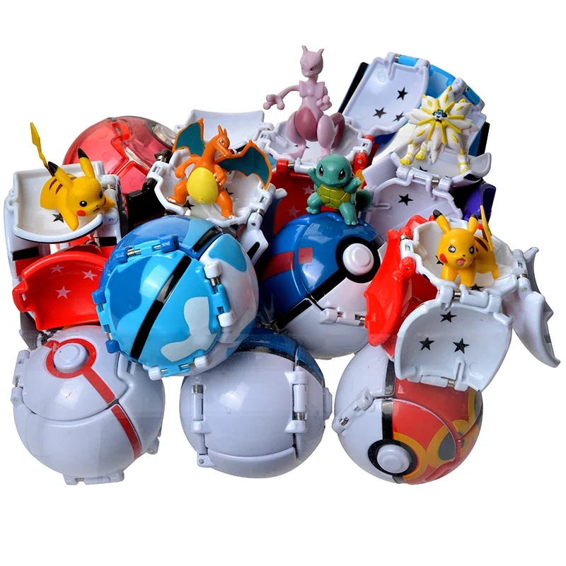 Figurines avec Pokemon Ball - de nombreux motifs